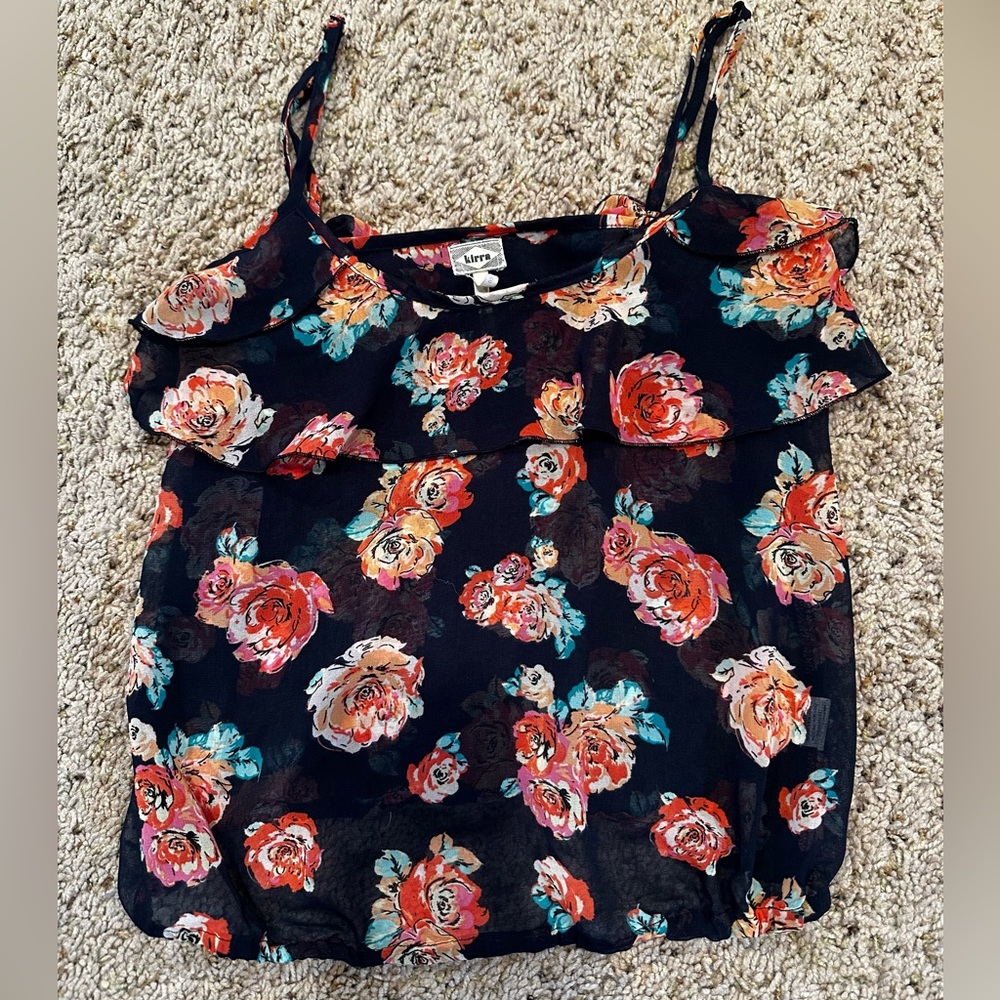 kirra spaghetti strap blouse